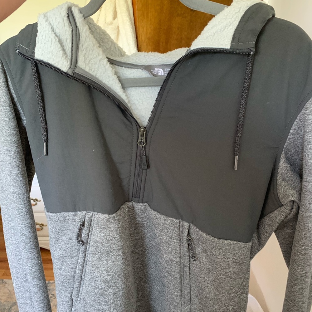 Fur lined north face jacket